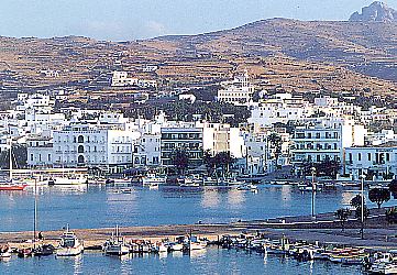  TINOS PHOTO GALLERY - Tinos - View of Hora and the port.